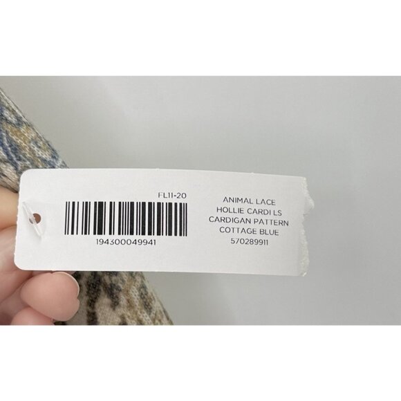 NWT Chico’s Women’s Open Front Floral Cheetah Cardigan Sz 1 Long Sleeve Boho - Picture 8 of 11